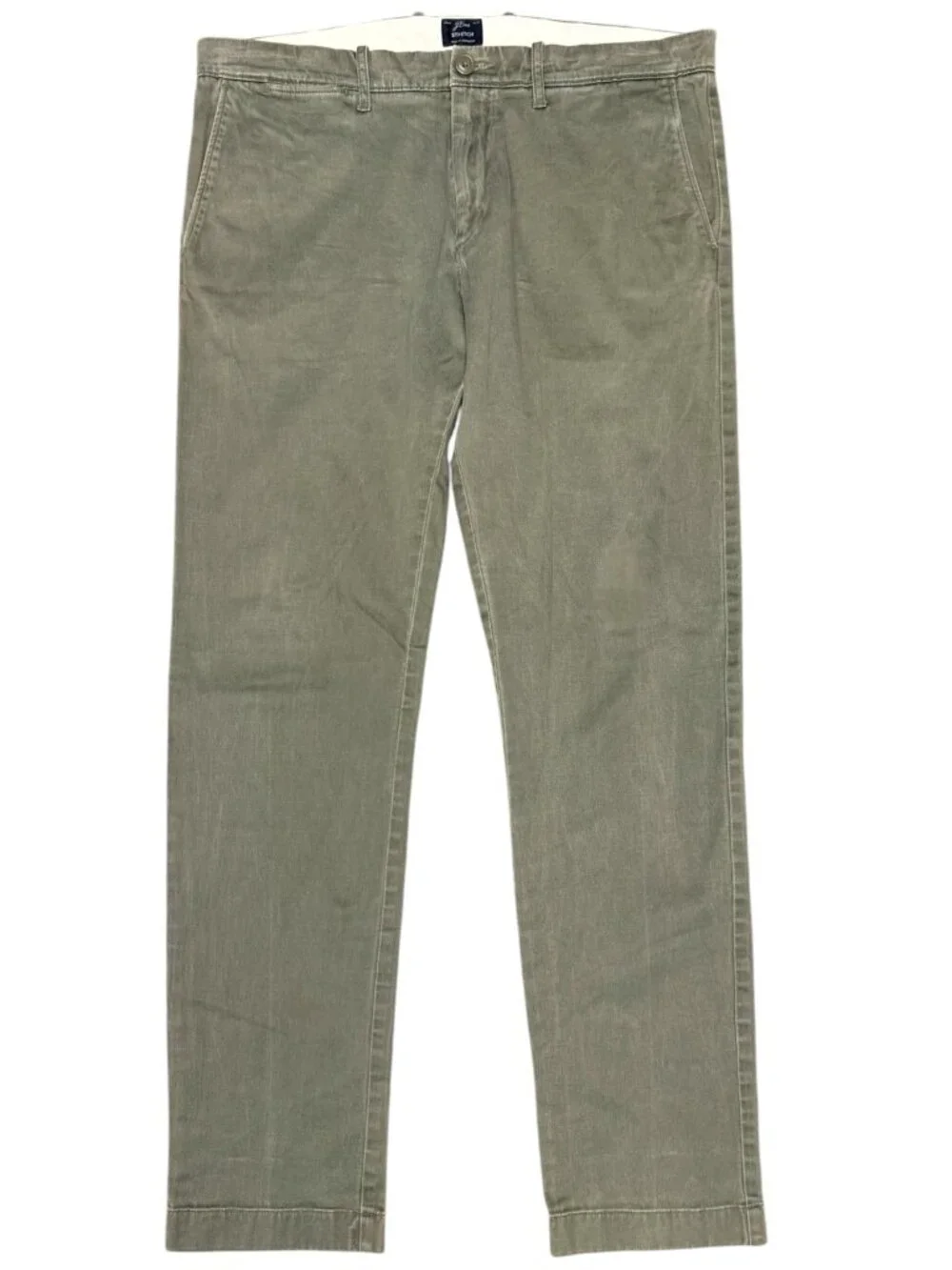 J. CREW Men's 484 Slim Stretch Chino Pants Army Green | Size‎ W34 X W32